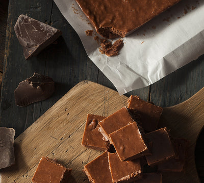 Healthy Chocolate Date Fudge Squares