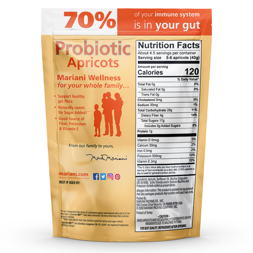 Probiotic Apricots Shop Mariani Dried Fruit
