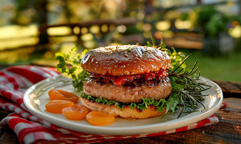 Dried Apricot Turkey Burger