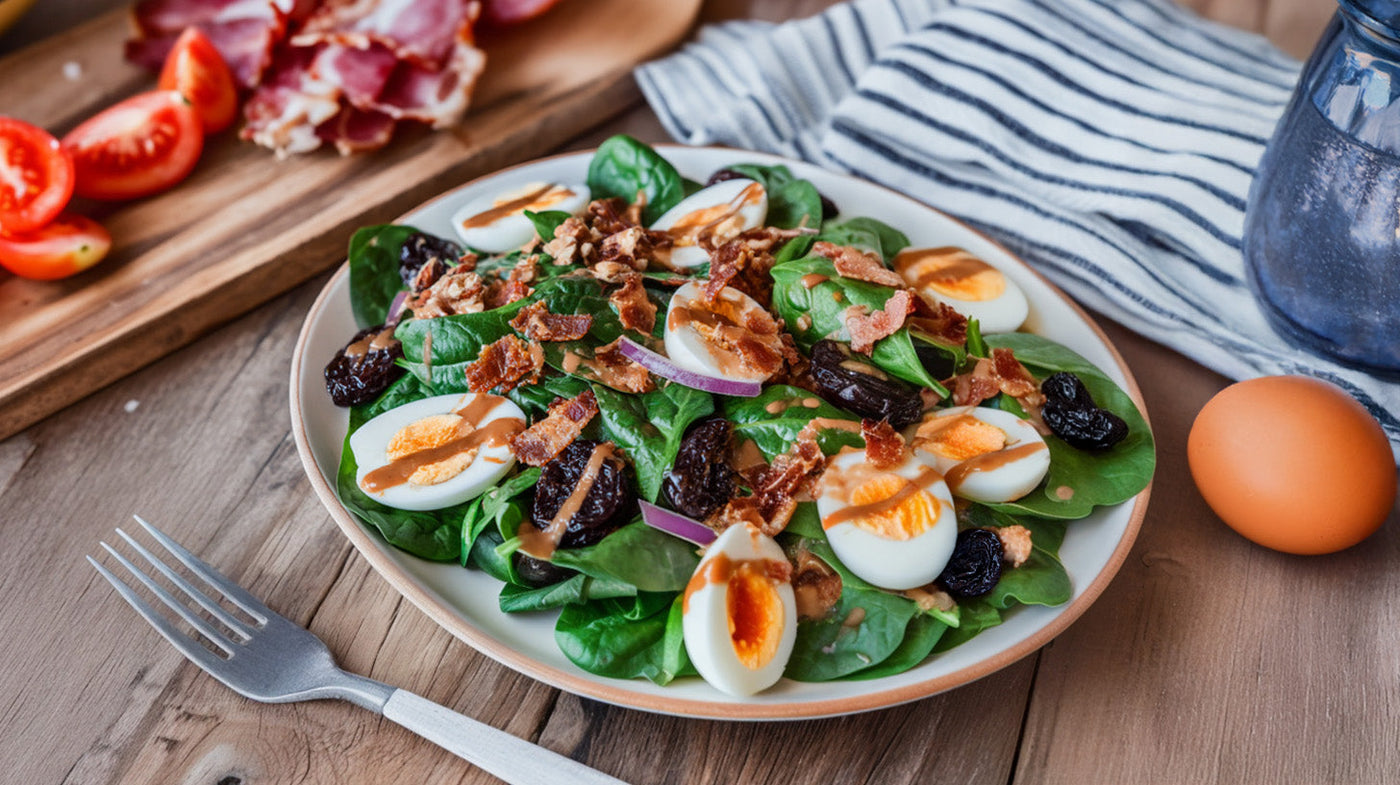 Bacon, Prune & Egg Salad