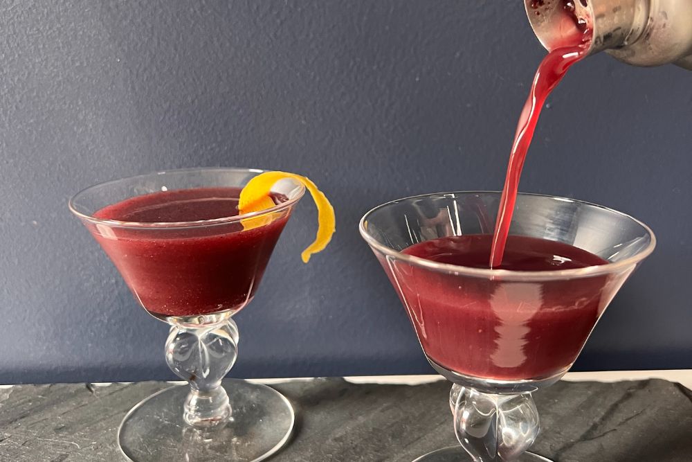 Blueberry Whiskey Sour