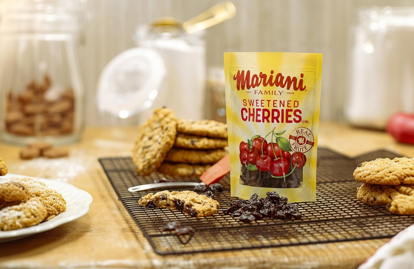 Chewy Oatmeal Cherry Cookies