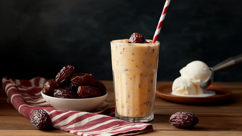 Date & Vanilla Ice Cream Shake