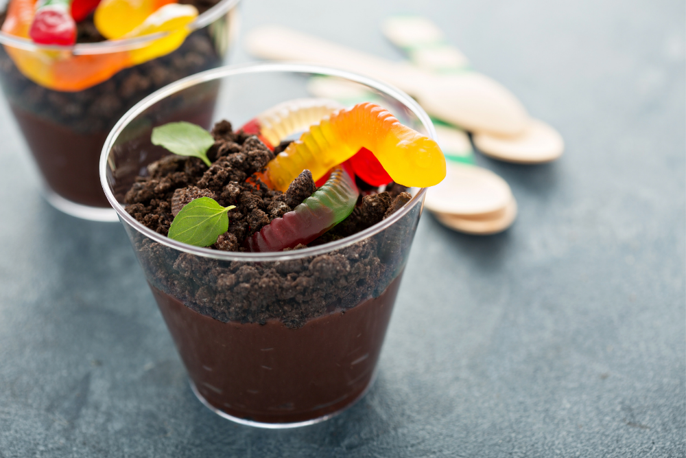 Chocolate-Date Dirt Cups