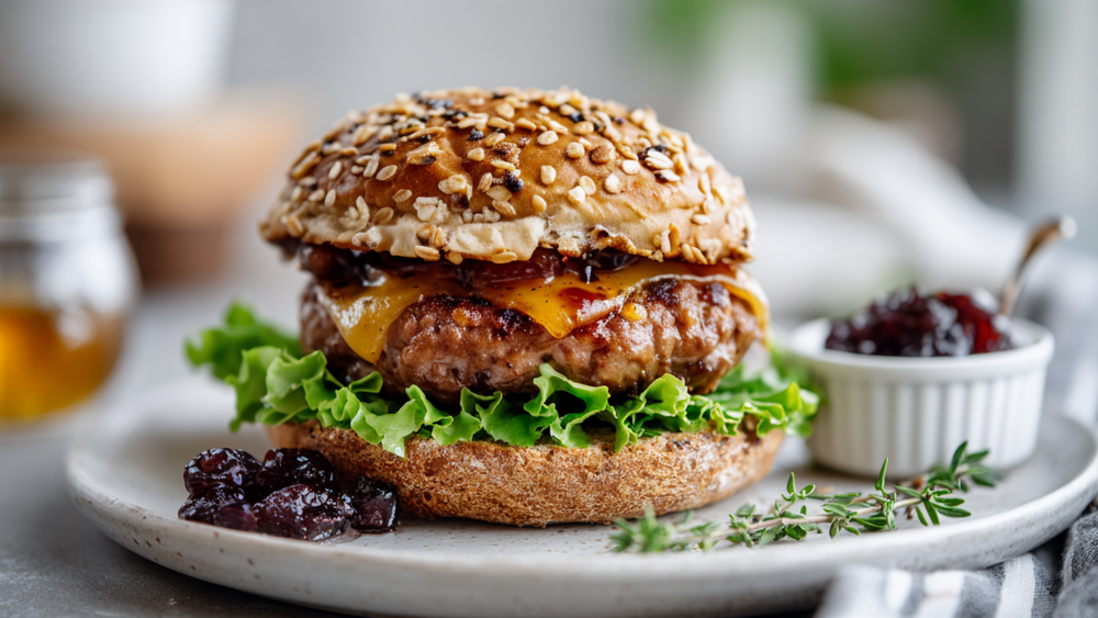 Dried Cherry Burgers