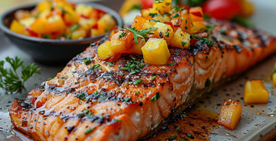 Grilled Salmon with Tropical Pineapple Salsa