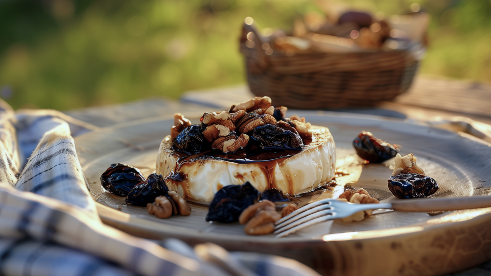 Prune & Walnut Baked Brie