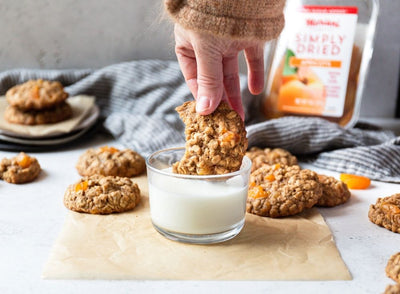 Spiced Apricot Oatmeal Cookies