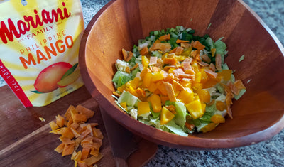 Peanut Summer Salad with Dried Mango