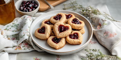 Cherry-Sweet Heart Cookies