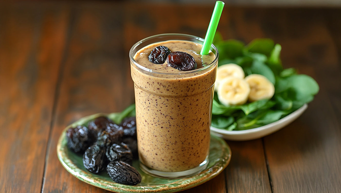 Prune, Banana & Spinach Energizing Smoothie