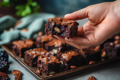 Prune & Pecan Fudge Brownies