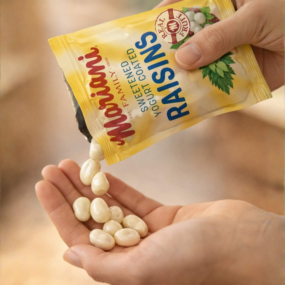 Mariani Snack Pack Yogurt Coated Raisins 3.5 oz. bag