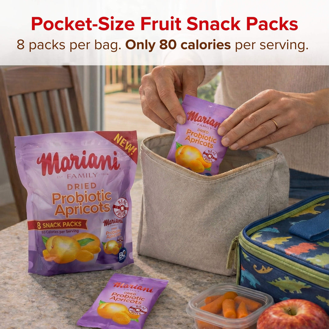 Apricot Studios MORNING BAG＋MASCOT Mariani Snack Pack Probiotic Apricots 5 oz. bag