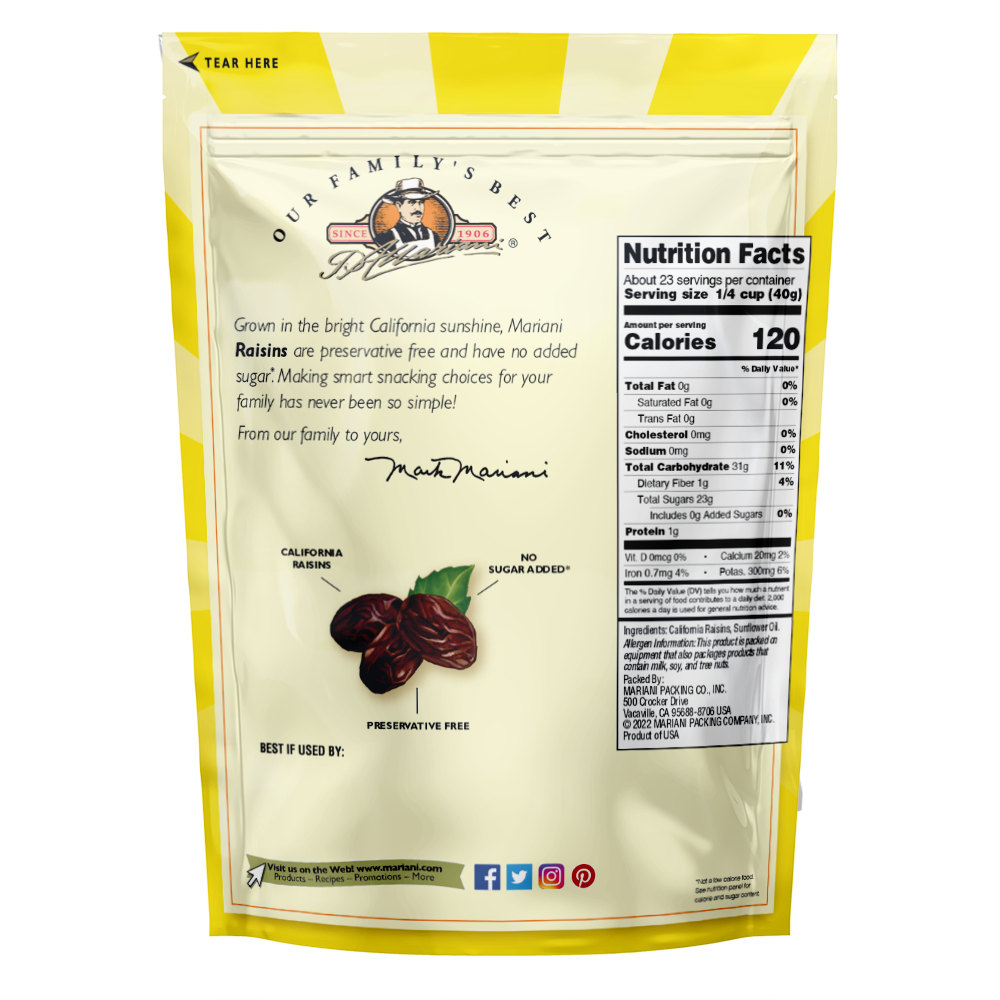 Mariani Mixed Fruit – 32 Oz Resealable Bag, Gluten-Free Dried Fruit Snack